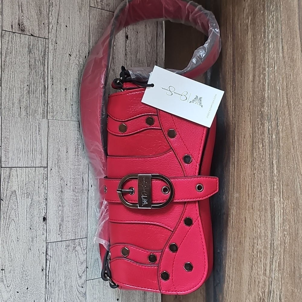 NWT Jessica Simpson Woman's Courtney Shoulder Handbag, Tango Red